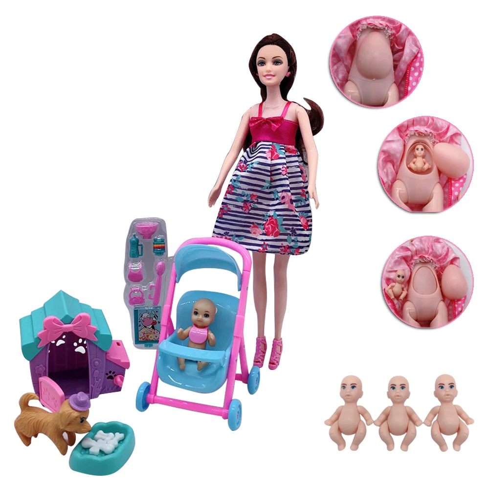 11 5 "/5" 2020 Последняя мода Барби для беременных женщин кукла мать и ребенок