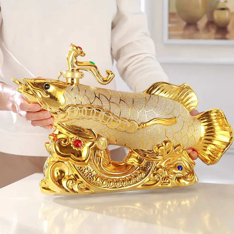 40CM LARGE TOP COOL home OFFICE BAR CLUB Business ART FENG SHUI Money Drawing Gold Dragon Fish Arowana Ornament Wine pot statue
40CM LARGE TOP COOL home OFFICE BAR CLUB Business ART FENG SHUI Money Drawing Gold Dragon Fish Arowana Ornament Wine pot statue