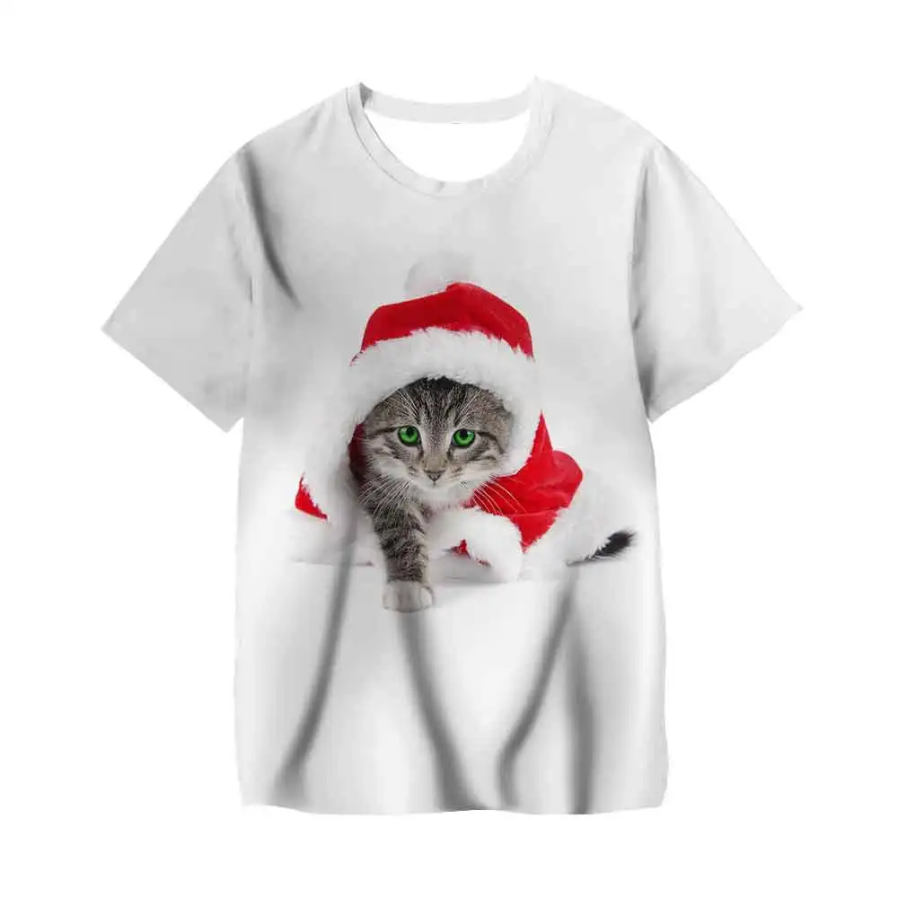 New 3D Printing Short-Sleeved T-Shirt Boy Girs Funny Santa Claus T-Shirt Christmas Gift Children's Clothing Parent-Child Wear
New 3D Printing Short-Sleeved T-Shirt Boy Girs Funny Santa Claus T-Shirt Christmas Gift Children's Clothing Parent-Child Wear