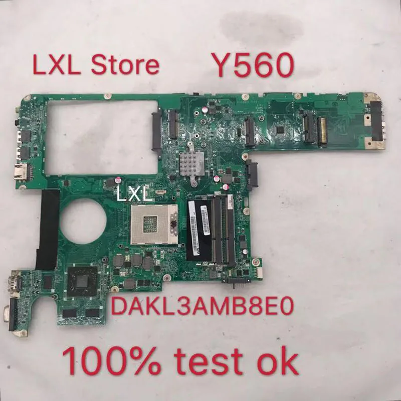 Материнская плата для ноутбука Y560 DAKL3AMB8E0 HM55 DDR3 1 ГБ HD5000 100% Полная проверка