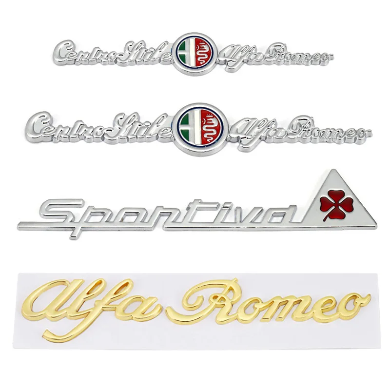 Автомобильные наклейки с логотипом четырехлистного клевера эмблема для Alfa Romeo GT