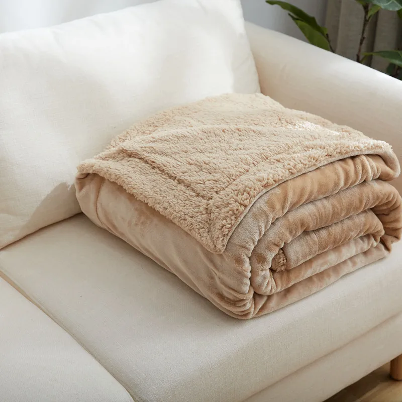 Super Soft Lamb Wool Blanket Double Thick Velvet Warm Super Soft Flannel Office Nap Blanket Sofa Bedding Cover
Super Soft Lamb Wool Blanket Double Thick Velvet Warm Super Soft Flannel Office Nap Blanket Sofa Bedding Cover