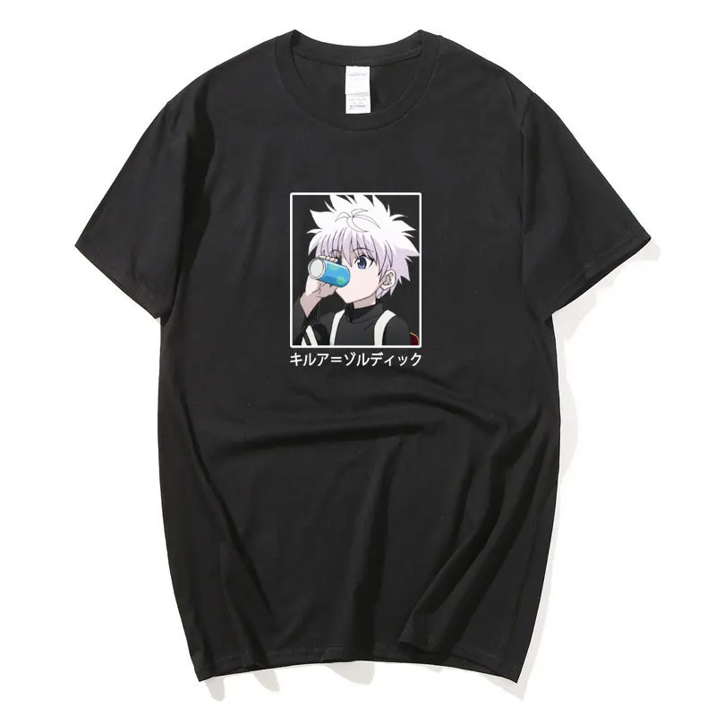 Мужские и женские футболки Топы Kawaii Hunter X футболка с изображением охотника Killua Zoldyck; Сапожки в стиле футболка с вырезом лодочкой, приталенный...
Мужские и женские футболки Топы Kawaii Hunter X футболка с изображением охотника Killua Zoldyck; Сапожки в стиле футболка с вырезом лодочкой, приталенный...