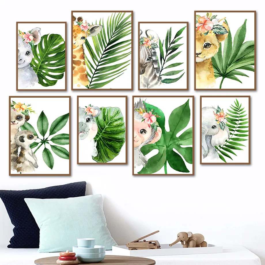 Zebra Giraffe Lion Elephant Monstera Leaf Plant Wall Art Canvas Painting Nordic Posters And Prints Wall Pictures Kids Room Decor
Zebra Giraffe Lion Elephant Monstera Leaf Plant Wall Art Canvas Painting Nordic Posters And Prints Wall Pictures Kids Room Decor