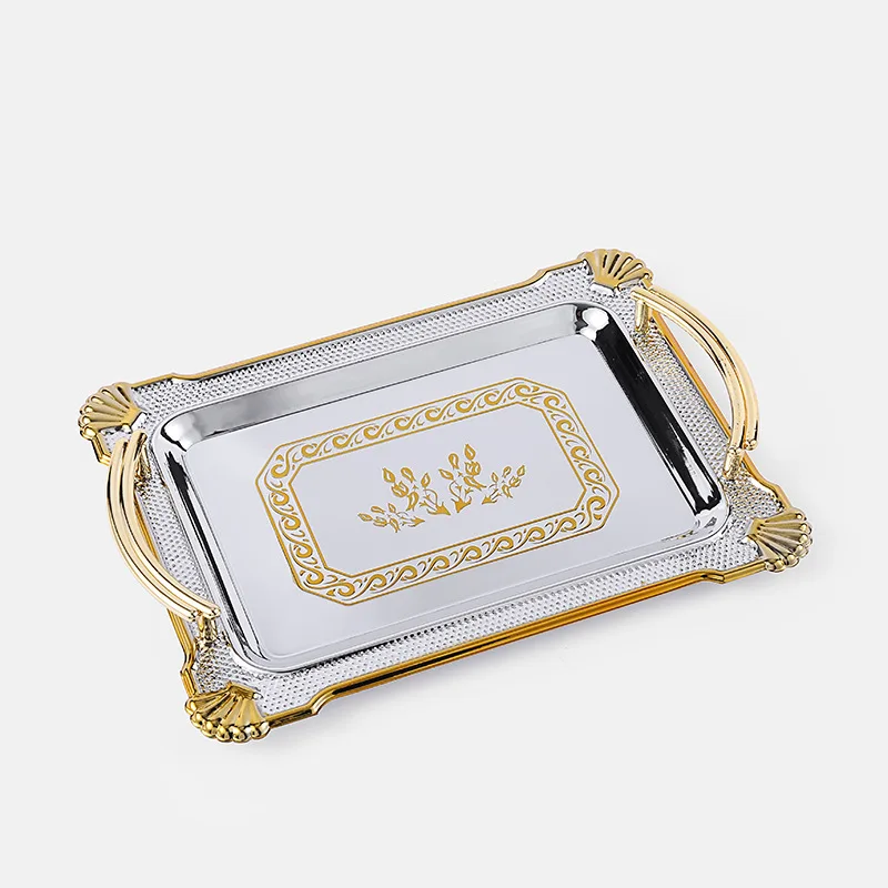 High-grade square color edge hotel KTV West Point House and other stainless steel home European tray
High-grade square color edge hotel KTV West Point House and other stainless steel home European tray