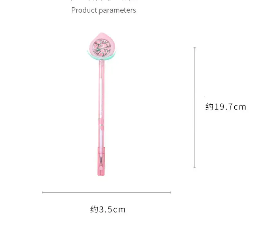 Kawaii Sequins Peach Pendant Gel Pen 36 Pcs/lot Cute 0.5mm Black Ink Neutal Pens School Officel Supplies Stationery Gift
Kawaii Sequins Peach Pendant Gel Pen 36 Pcs/lot Cute 0.5mm Black Ink Neutal Pens School Officel Supplies Stationery Gift