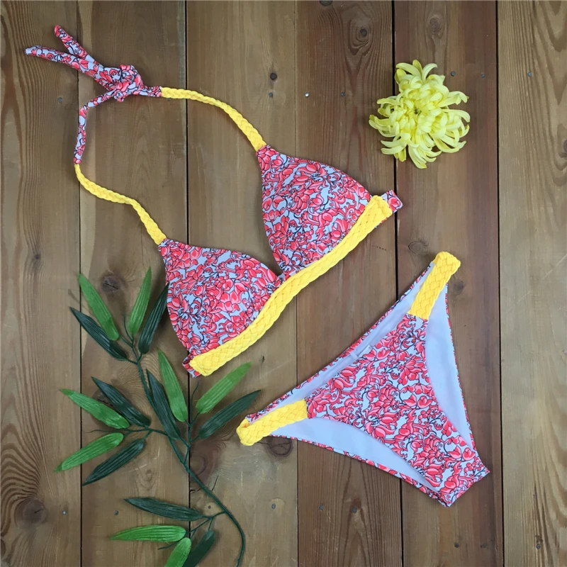 PREETEE 2018 Handmade Floral Print Bikini Set Women Swimwear Push up Padded Swimsuit Multi Color Bathing Suit Biquini Femme Sexy
PREETEE 2018 Handmade Floral Print Bikini Set Women Swimwear Push up Padded Swimsuit Multi Color Bathing Suit Biquini Femme Sexy