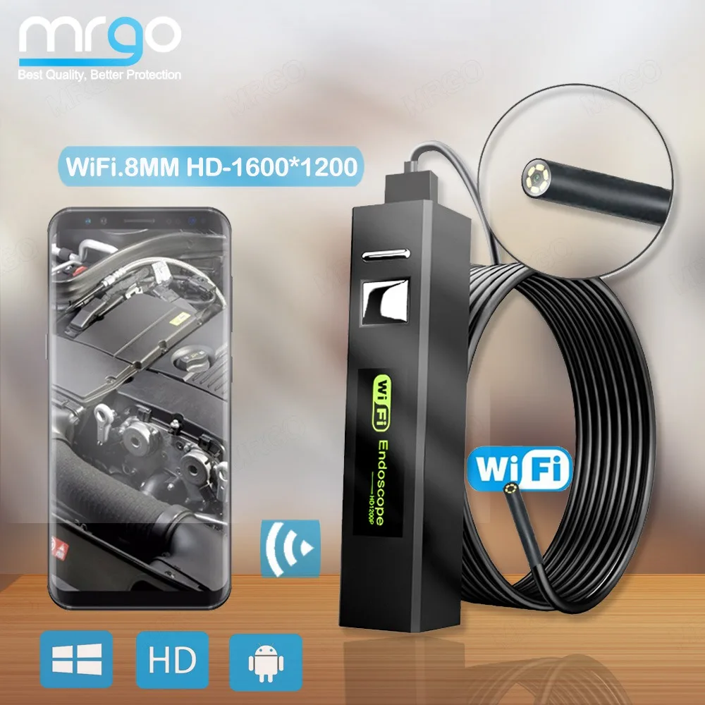 Камера-эндоскоп с Wi-Fi 8 мм IP68 | Безопасность и защита