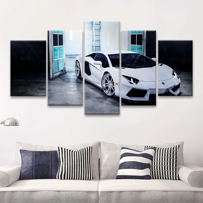 Modern Home Decoration Painting 5pcs Super Car Lamborghini Aventador Art Poster Wall Art Picture Canvas Painting Home Decor
Modern Home Decoration Painting 5pcs Super Car Lamborghini Aventador Art Poster Wall Art Picture Canvas Painting Home Decor