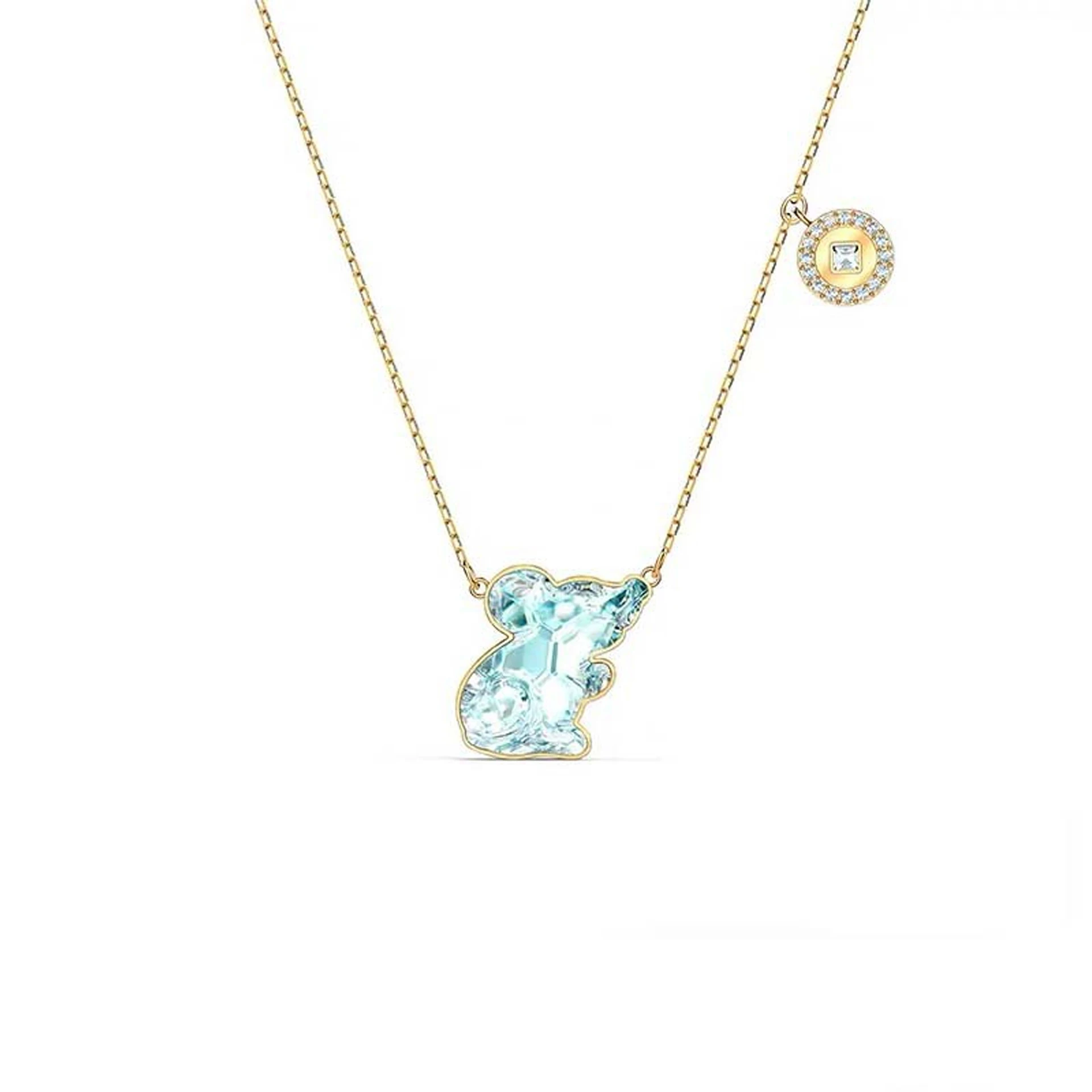 SHLUOYI High quality SWA 2020 new Ruyi 12 zodiac mouse lady Charm Pendant Necklace 
SHLUOYI High quality SWA 2020 new Ruyi 12 zodiac mouse lady Charm Pendant Necklace