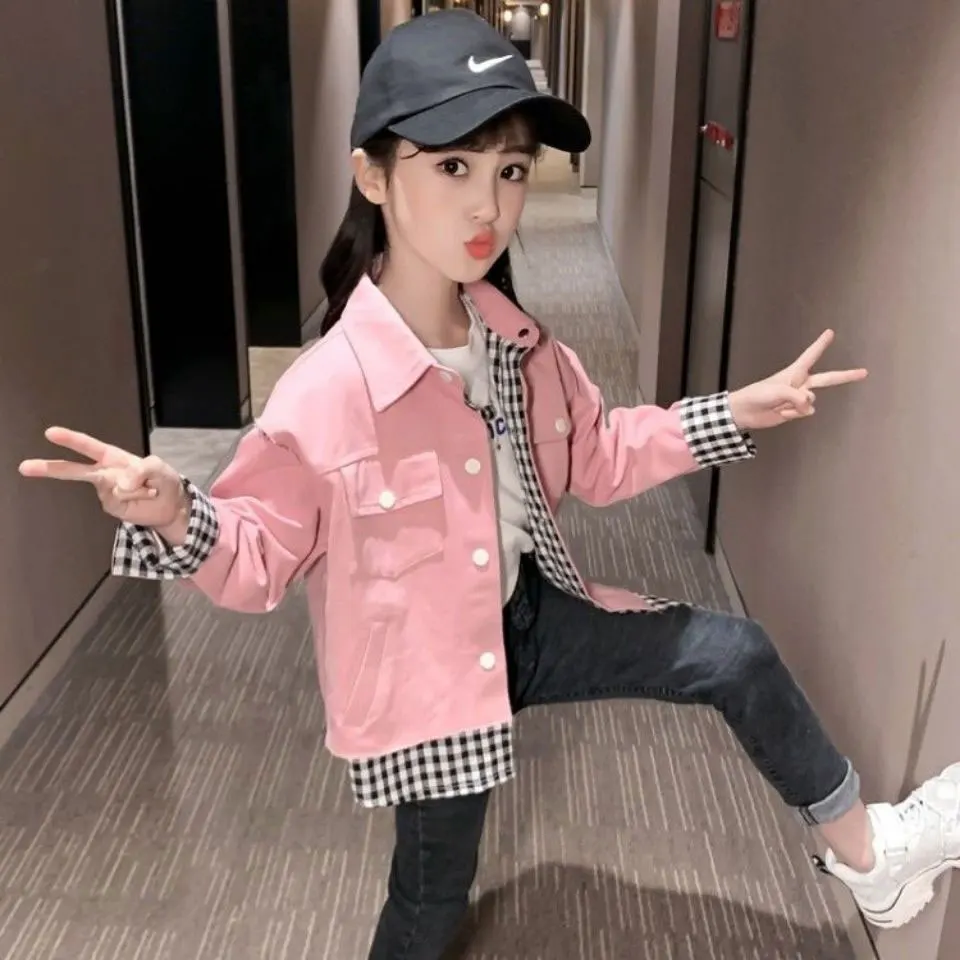 Spring Baby Girls Coat Casual Warm Turn-down Collar Cotton Children Girls Outerwear Lovely Autumn Kids Jackets For Girls 3T-12 
Spring Baby Girls Coat Casual Warm Turn-down Collar Cotton Children Girls Outerwear Lovely Autumn Kids Jackets For Girls 3T-12