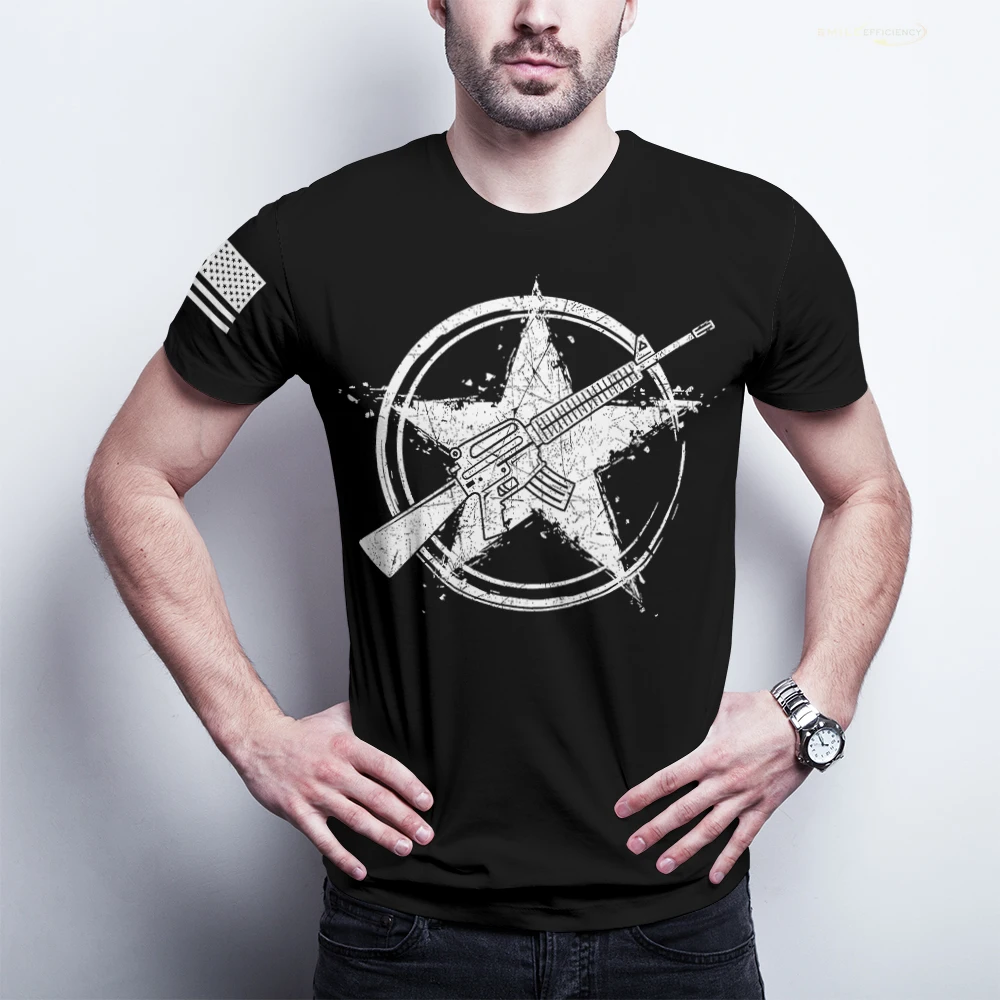 Firearms 3D Print T Shirt Men Short Sleeve Casual Shirt Military Style United States Soldier
Firearms 3D Print T Shirt Men Short Sleeve Casual Shirt Military Style United States Soldier