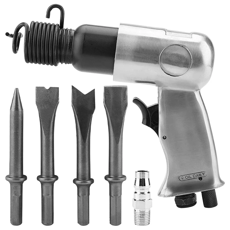Industrial Air Hammer Chisel Set, Powerful Handle Straight Type Air Chisel Pneumatic Hammer Shovel Tool 150mm
Industrial Air Hammer Chisel Set, Powerful Handle Straight Type Air Chisel Pneumatic Hammer Shovel Tool 150mm