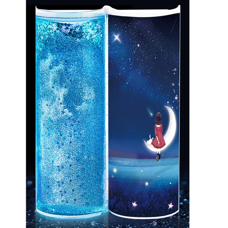 Quicksand Stationery Box Transparent Cylindrical Pencil Case Multi-Function Pen Case Portable TT-best
Quicksand Stationery Box Transparent Cylindrical Pencil Case Multi-Function Pen Case Portable TT-best