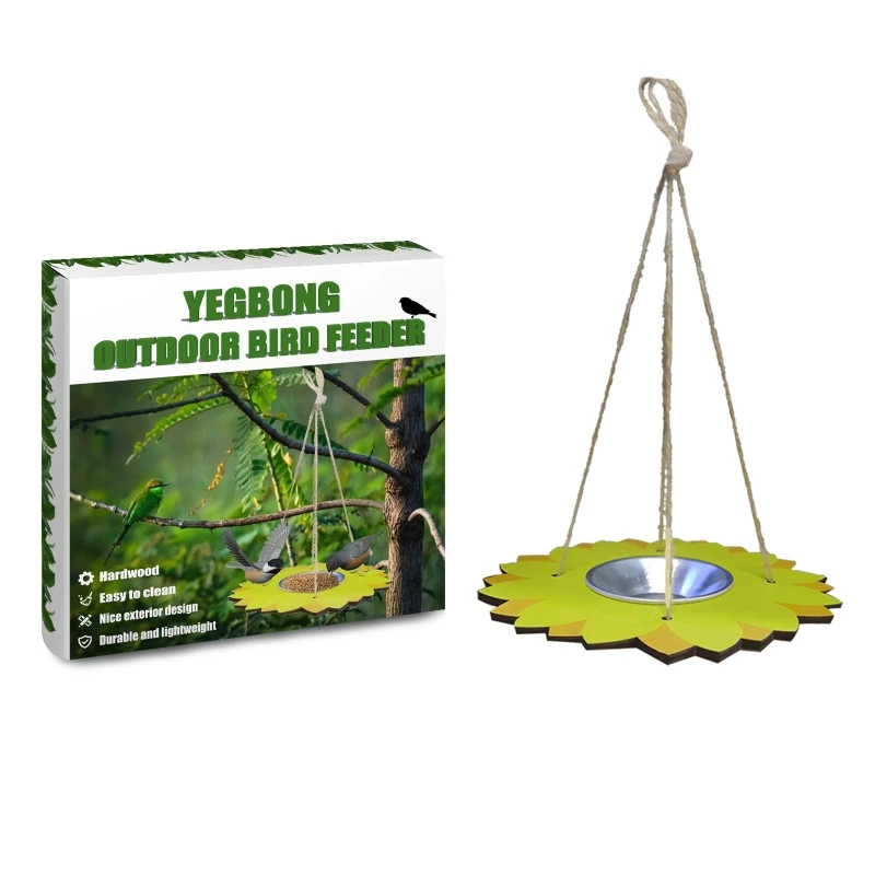 Bird Feeder Hanging Bath Metal Food Water Bowl Wooden Platform for Backyard Attracting Wild Birds Garden Decor
Bird Feeder Hanging Bath Metal Food Water Bowl Wooden Platform for Backyard Attracting Wild Birds Garden Decor