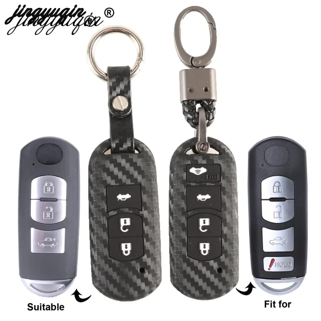 3/4 кнопочный пульт дистанционного Чехол для автомобильного смарт-ключа из углеродного волокна для Mazda 3 5 6 8 CX5 CX7 CX9 M6 GT кожаный брелок для ключ...
3/4 кнопочный пульт дистанционного Чехол для автомобильного смарт-ключа из углеродного волокна для Mazda 3 5 6 8 CX5 CX7 CX9 M6 GT кожаный брелок для ключ...