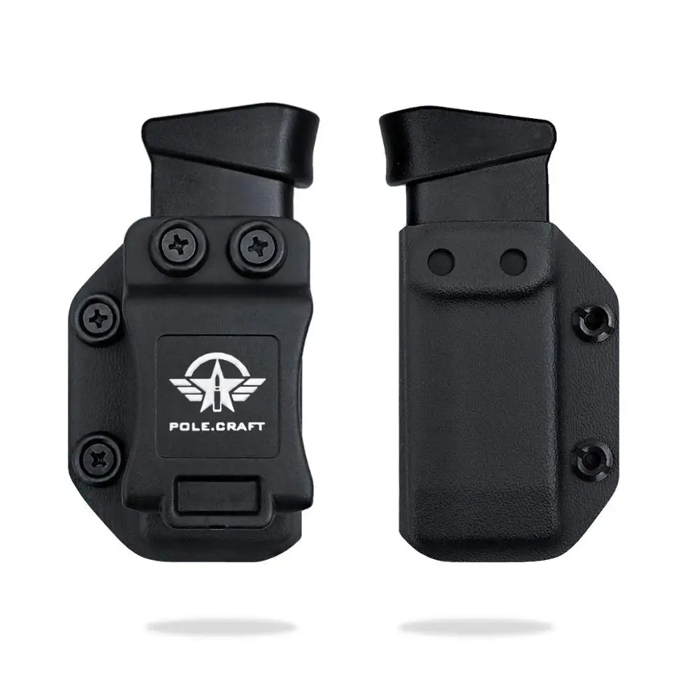 IWB/OWB Magazine Holster Kydex Custom Fit: Glock 43 Magazines - Glock 43 Mag Carrier - Ambidextrous - Glock 43 Magazine Holster
IWB/OWB Magazine Holster Kydex Custom Fit: Glock 43 Magazines - Glock 43 Mag Carrier - Ambidextrous - Glock 43 Magazine Holster