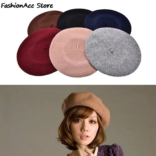 Fashion New Women Woolen Solid Color Beret Bonnet Temperament Lady Gentle Hat Caps Winter Matched Warm Walking Hat
Fashion New Women Woolen Solid Color Beret Bonnet Temperament Lady Gentle Hat Caps Winter Matched Warm Walking Hat