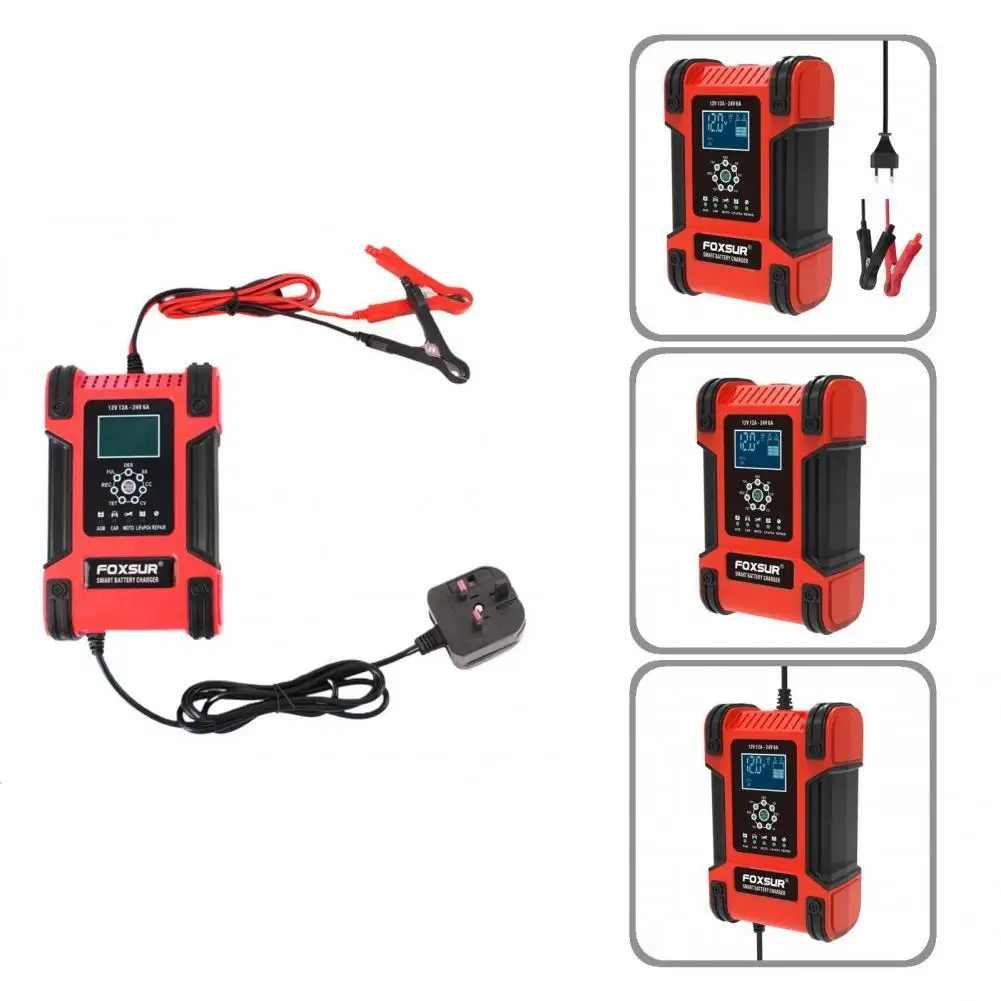 Long Service Life Convenient Professional Pulse Repair Charger Red Automatic Battery Charger Winter/Summer Mode for Truck
Long Service Life Convenient Professional Pulse Repair Charger Red Automatic Battery Charger Winter/Summer Mode for Truck