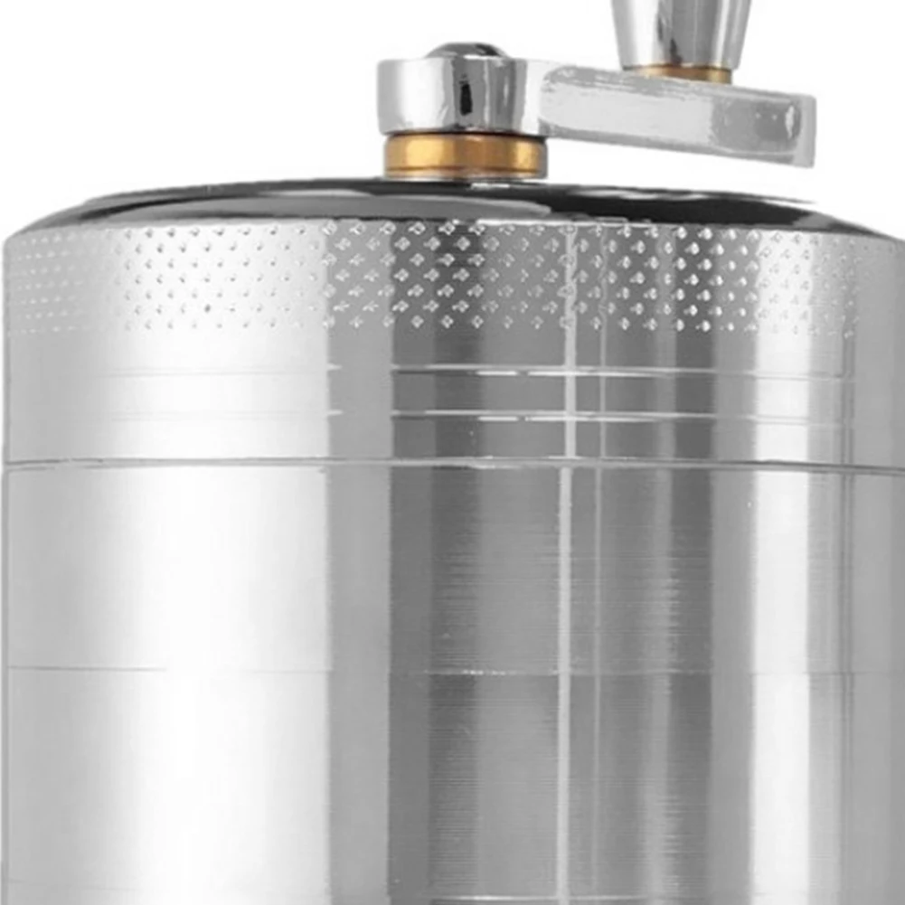 55MM 4 Layers Tobacco Spice Grinder Herb Weed Grinder With Mill Handle Salt And Pepper Mills Kitchen Tools Smoking Accessories
55MM 4 Layers Tobacco Spice Grinder Herb Weed Grinder With Mill Handle Salt And Pepper Mills Kitchen Tools Smoking Accessories