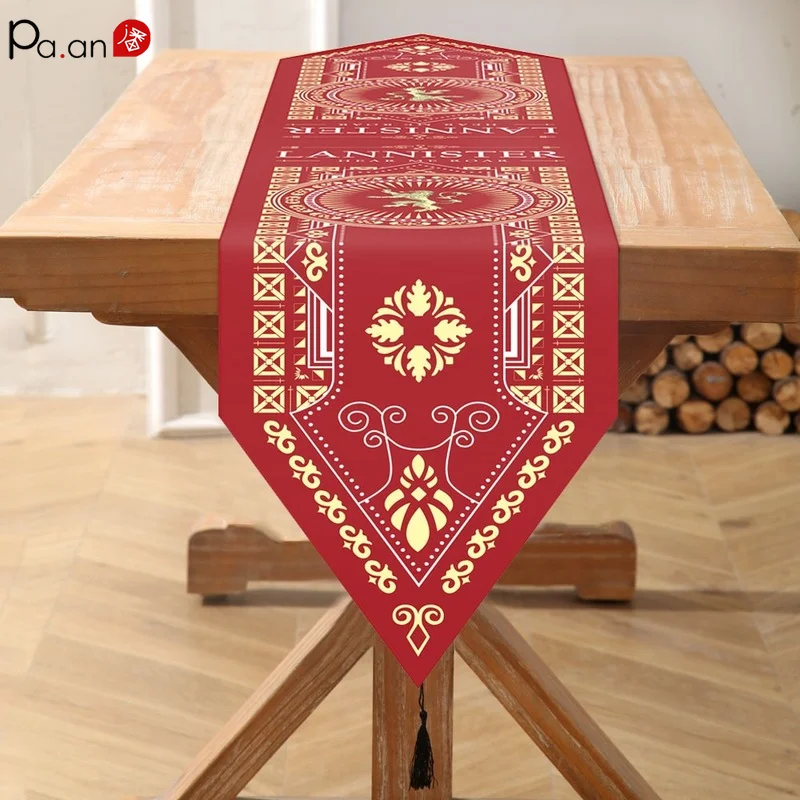 American Polyester Oxford Cloth Waterproof Table Runner with Tassel Single-side Double Layer Tea Towel Dining Desktop Decoration
American Polyester Oxford Cloth Waterproof Table Runner with Tassel Single-side Double Layer Tea Towel Dining Desktop Decoration