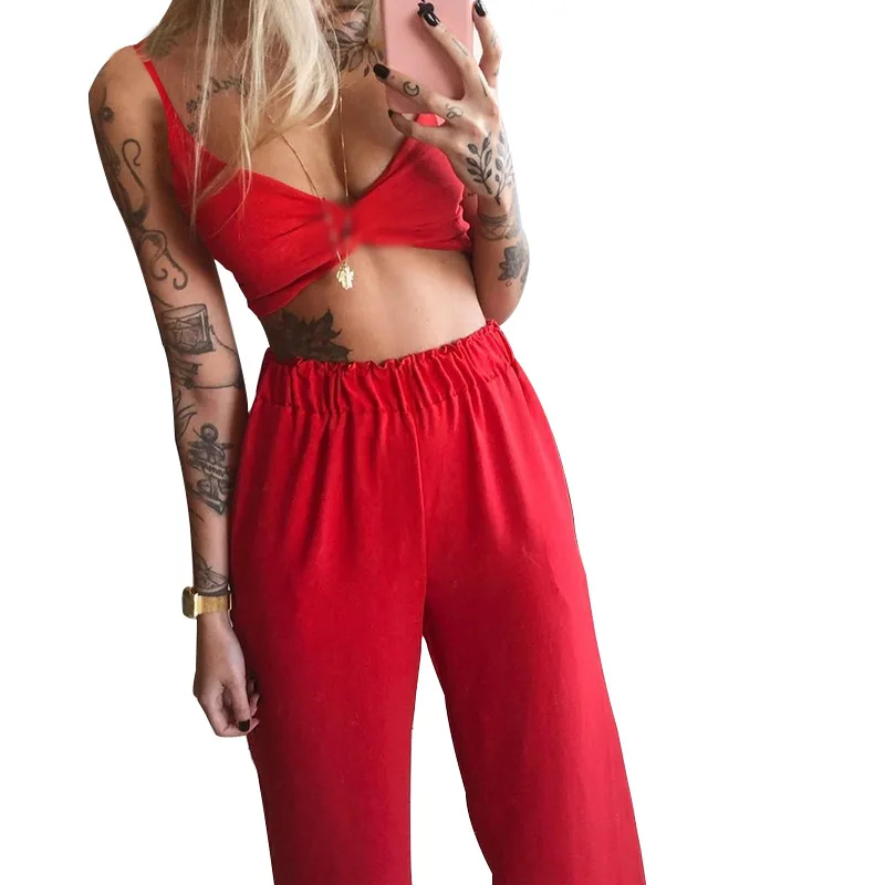 Wide Leg Pants Sets Sexy Underwear Top Floral Print Drawstring Pants Two Piece Set Women Tracksuit Summer Loose Long Pants Suit
Wide Leg Pants Sets Sexy Underwear Top Floral Print Drawstring Pants Two Piece Set Women Tracksuit Summer Loose Long Pants Suit