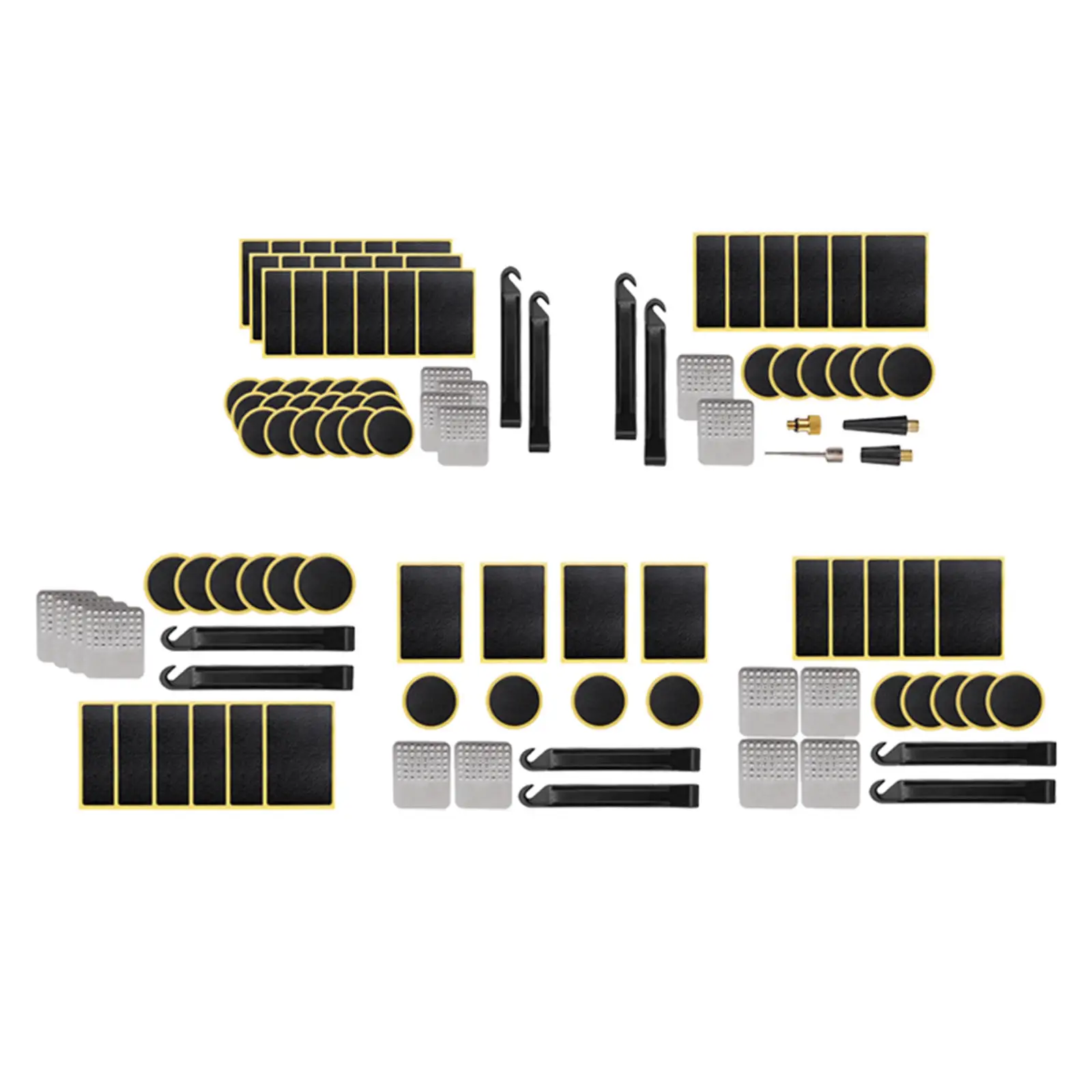 Bicycle Tire Repair Kit with Metal Rasp Patches Glue Tool Set for Tire Patches Inflatable Dinghies Folding Bike Motorcycle
Bicycle Tire Repair Kit with Metal Rasp Patches Glue Tool Set for Tire Patches Inflatable Dinghies Folding Bike Motorcycle