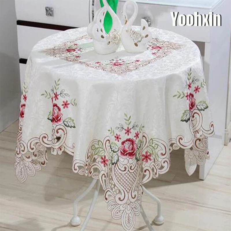 Modern Square Lace Embroidery Tablecloth Table Cloth Mantel Dining Tea Coffee Cover Nappe Kitchen Christmas Wedding Decor
Modern Square Lace Embroidery Tablecloth Table Cloth Mantel Dining Tea Coffee Cover Nappe Kitchen Christmas Wedding Decor