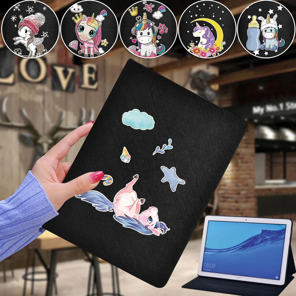 For Huawei MediaPad M5 Lite 8/M5 Lite 10.1"/M5 10.8"/T3 8"/T3 10 9.6"/T5 10 10.1" Tablet Unicorn Series Pu Leather Tablet Cover
For Huawei MediaPad M5 Lite 8/M5 Lite 10.1"/M5 10.8"/T3 8"/T3 10 9.6"/T5 10 10.1" Tablet Unicorn Series Pu Leather Tablet Cover