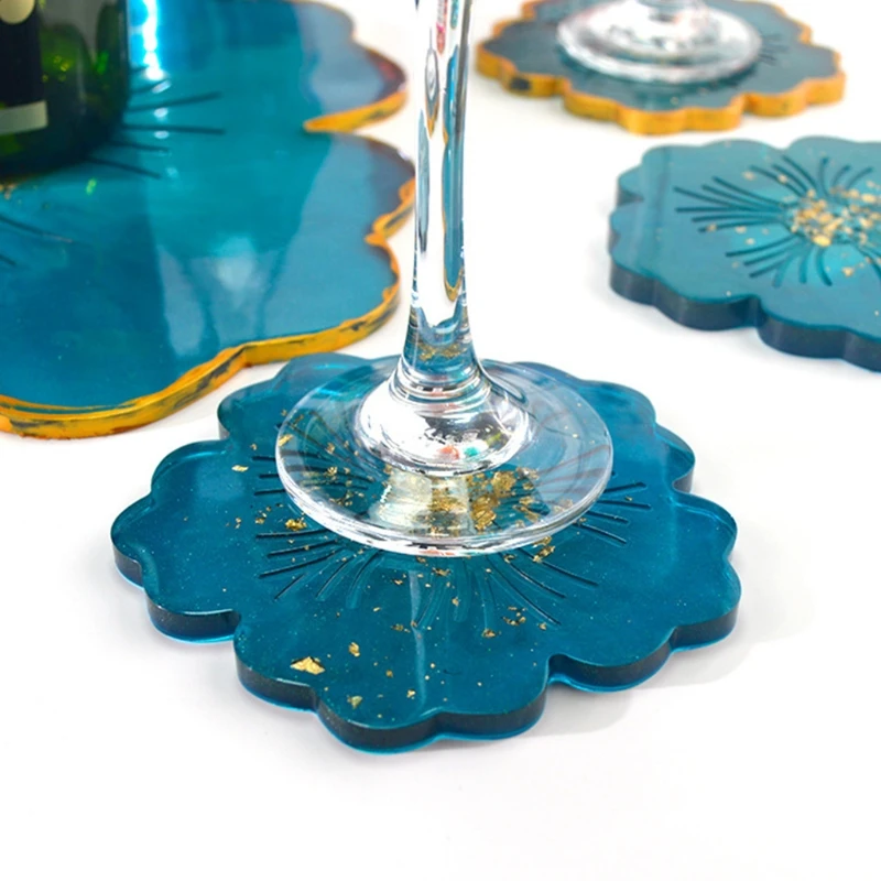 2Pcs/Set Crystal Epoxy Resin Mold Flower Shape Coaster Pad Casting Silicone Mould DIY Crafts Decorations Making Tools
2Pcs/Set Crystal Epoxy Resin Mold Flower Shape Coaster Pad Casting Silicone Mould DIY Crafts Decorations Making Tools
