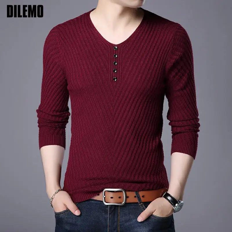 New Fashion Brand Knit Pullover Plain Solid Mens V Neck Sweater Korean Woolen Blend Casual Jumper High Quality Clothes Men
New Fashion Brand Knit Pullover Plain Solid Mens V Neck Sweater Korean Woolen Blend Casual Jumper High Quality Clothes Men