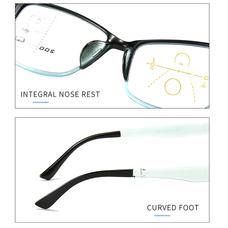 VCKA Progressive Multifocal Reading Glasses Anti Blue Light Eyeglasses Near Far Sight Spectacles Hyperopia Diopter +1.0 to+3.5
VCKA Progressive Multifocal Reading Glasses Anti Blue Light Eyeglasses Near Far Sight Spectacles Hyperopia Diopter +1.0 to+3.5