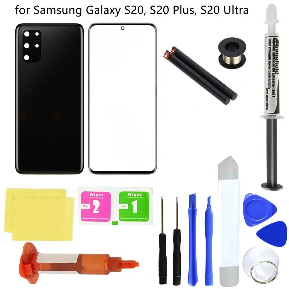 Top Quality Original for Samsung Galaxy S20 S20 Plus S20 Ultra Replacement Front Glass Screen Back Cover Repair Tools Kit
Top Quality Original for Samsung Galaxy S20 S20 Plus S20 Ultra Replacement Front Glass Screen Back Cover Repair Tools Kit