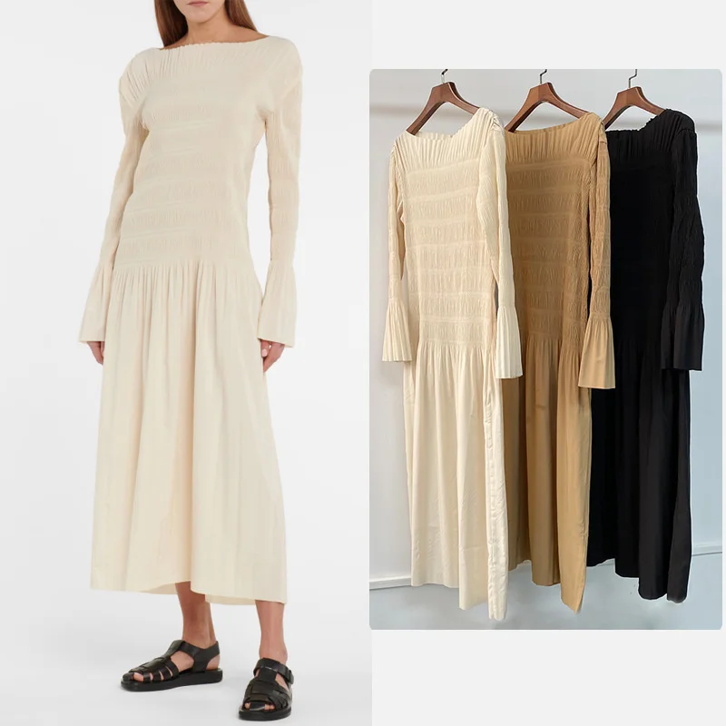 Платье женское Плиссированное средней длины, мягкое длинное с рукавом-клеш, с запахом, с оборками на плечах, весна-лето
Платье женское Плиссированное средней длины, мягкое длинное с рукавом-клеш, с запахом, с оборками на плечах, весна-лето