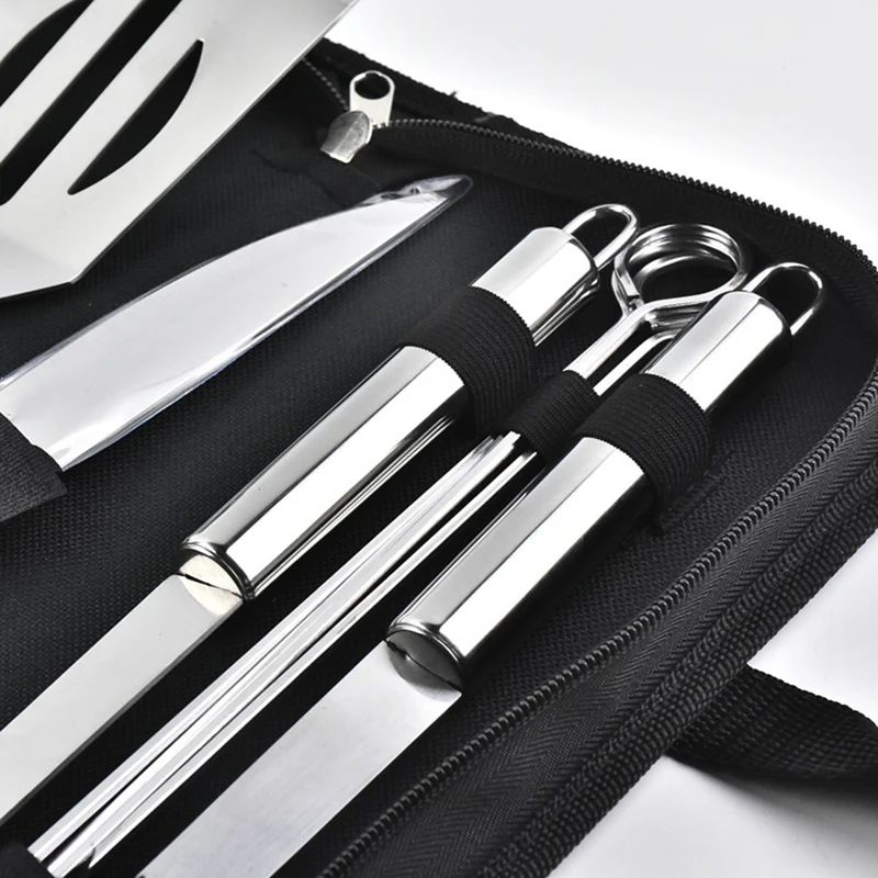 BBQ Grill Stainless Steel Tool Set Accessories Grilling Kit Camping Kitchen Barbecue BBQ Spatula Fork Clip Utensil Dropshipping
BBQ Grill Stainless Steel Tool Set Accessories Grilling Kit Camping Kitchen Barbecue BBQ Spatula Fork Clip Utensil Dropshipping