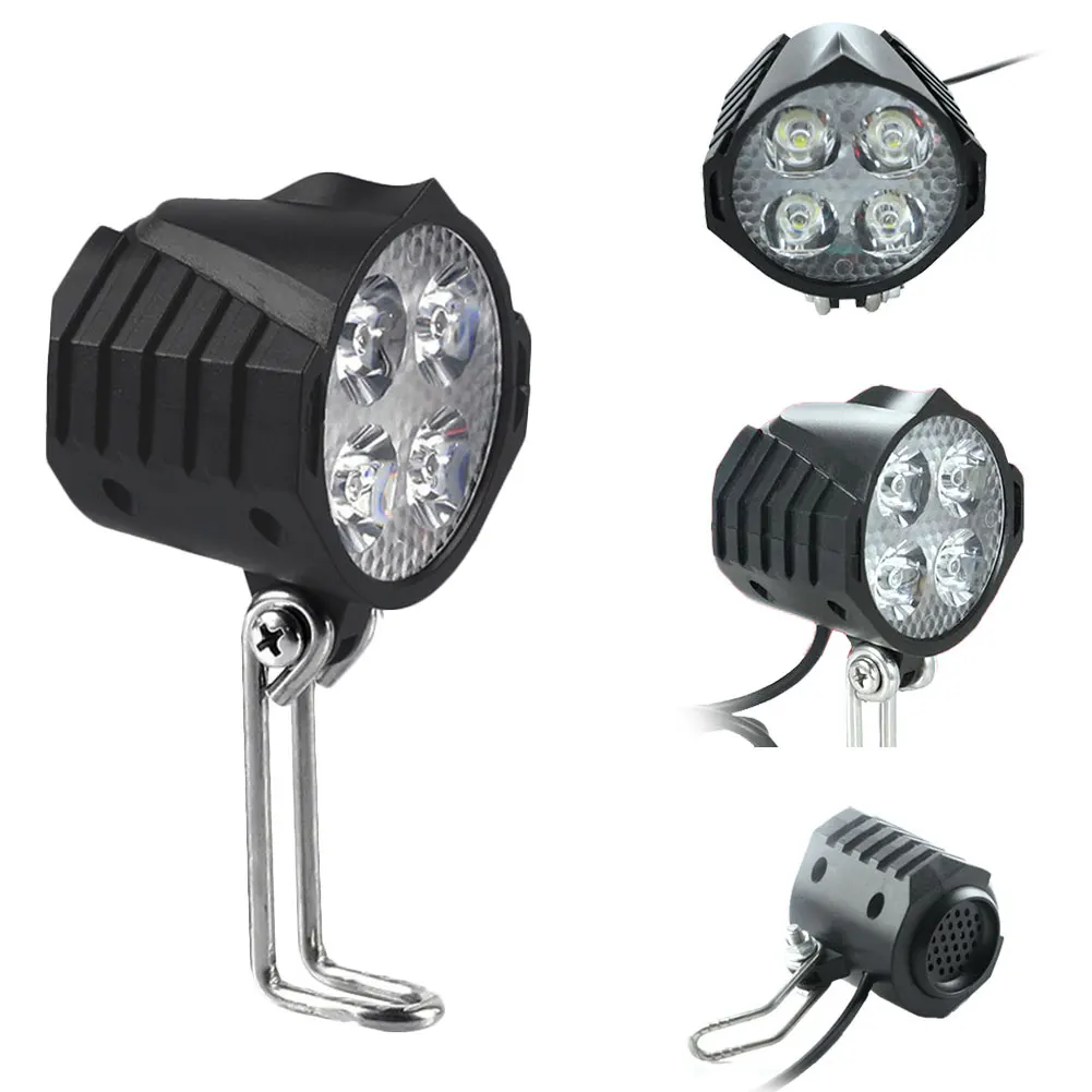 2-In-1 Electric Bicycle LED Headlight with 12V-80V Horn Waterproof Super Bright E-Bike Headlight Electric Bicycle Accessories
2-In-1 Electric Bicycle LED Headlight with 12V-80V Horn Waterproof Super Bright E-Bike Headlight Electric Bicycle Accessories
