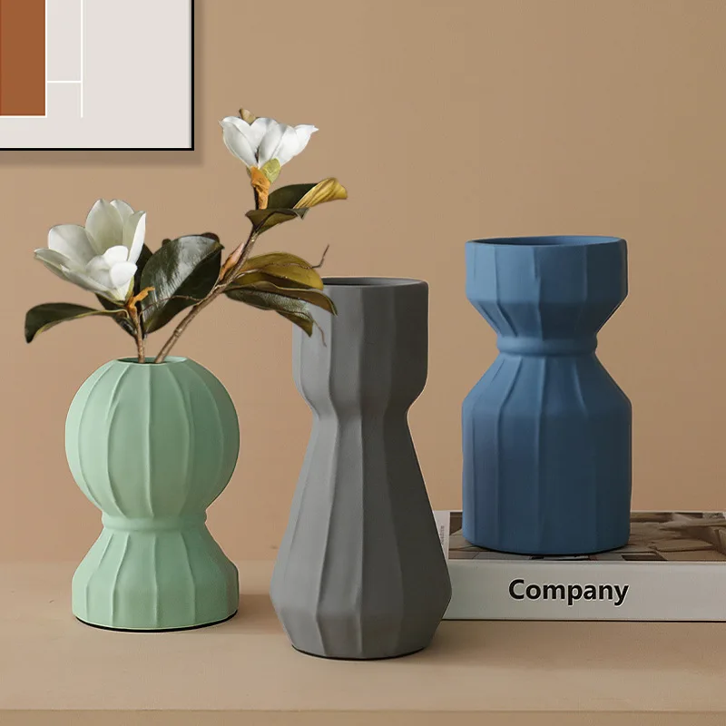 Vase Nordic Creative Ceramic Vases Home Decor Desktop Ornaments Room Decoration Flower Pot Simple Entrance Flowers Arrangement
Vase Nordic Creative Ceramic Vases Home Decor Desktop Ornaments Room Decoration Flower Pot Simple Entrance Flowers Arrangement