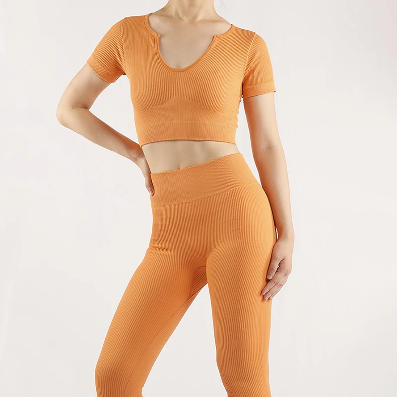 LUOYIYANG Crop Top T Shirt Leggings Women 2 Pcs Sets Seamless Sport Sport Suit Running Workout Outfit Fitness Gym Women's
LUOYIYANG Crop Top T Shirt Leggings Women 2 Pcs Sets Seamless Sport Sport Suit Running Workout Outfit Fitness Gym Women's