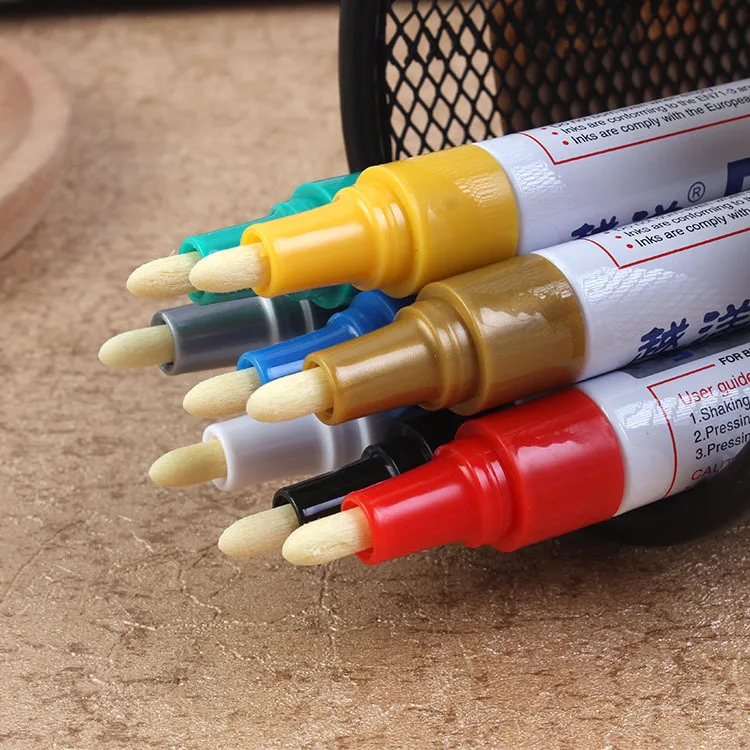 12 Colors Paint Marker Pen Waterproof Fade-proof Wear Resistant Car Tyre Tire Tread CD Metal Permanent Paint Marker Graffti Oily
12 Colors Paint Marker Pen Waterproof Fade-proof Wear Resistant Car Tyre Tire Tread CD Metal Permanent Paint Marker Graffti Oily