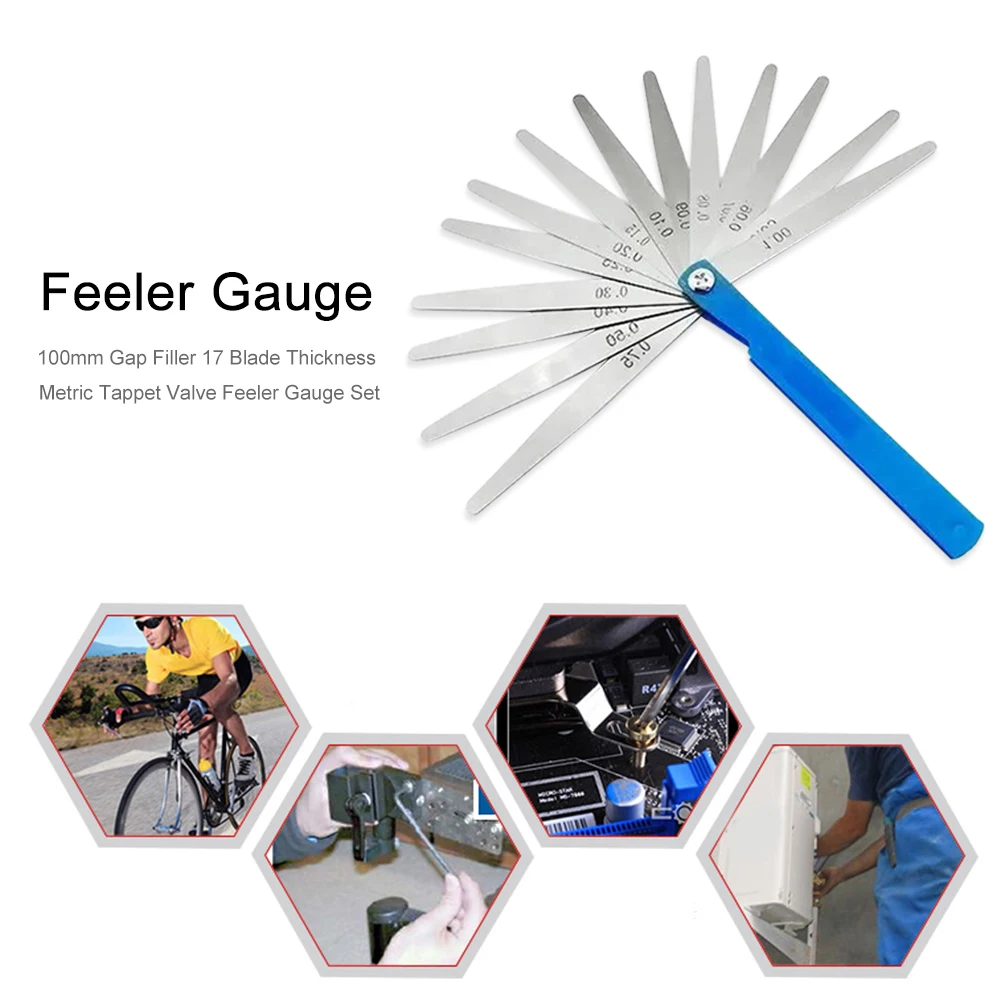 Woodworking Gadget Depth Measurement Wood Measure Ruler Profile Marking Tool Thickness Tappet Valve Feeler Gauge Set
Woodworking Gadget Depth Measurement Wood Measure Ruler Profile Marking Tool Thickness Tappet Valve Feeler Gauge Set