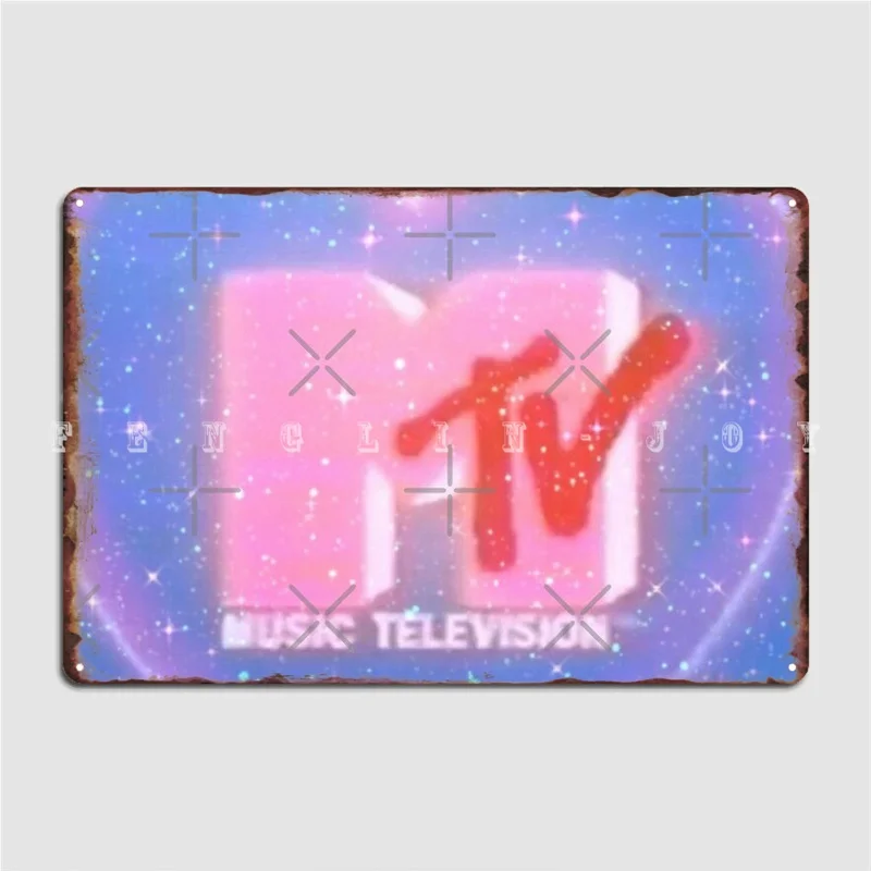 

Mtv Poster Metal Plaque Wall Cave Club Bar Designing Painting Décor Tin Sign Posters