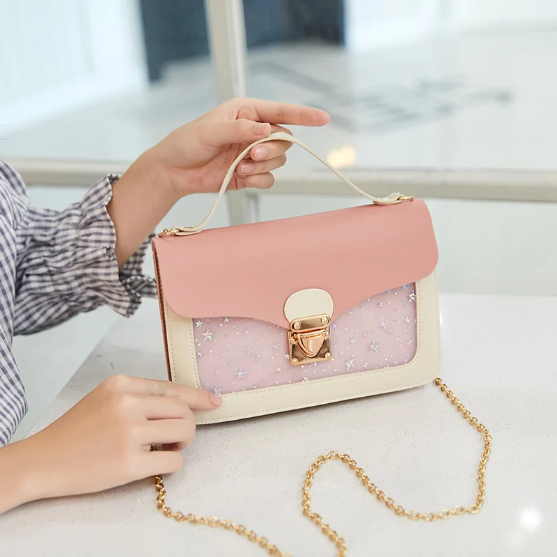 Bags for Women Fresh and Sweet PU Fashion Handbag Printed Lock Chain Bag Crossbody Shoulder Bag Clutch Bag Tote Bags for Women
Bags for Women Fresh and Sweet PU Fashion Handbag Printed Lock Chain Bag Crossbody Shoulder Bag Clutch Bag Tote Bags for Women