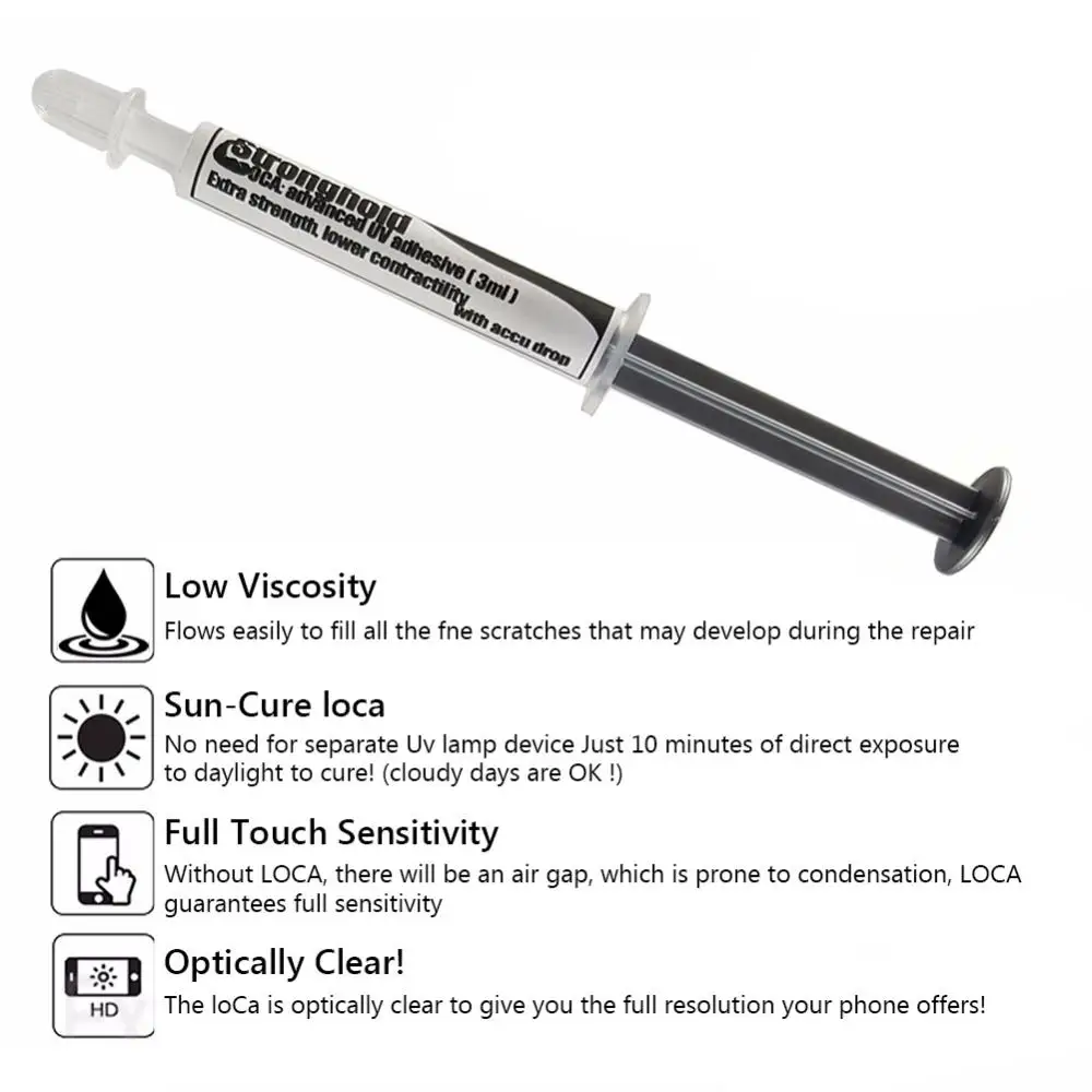 Replacement Outer Front Glass Screen LOCA Glue Kit for Samsung Galaxy S7 G930
Replacement Outer Front Glass Screen LOCA Glue Kit for Samsung Galaxy S7 G930