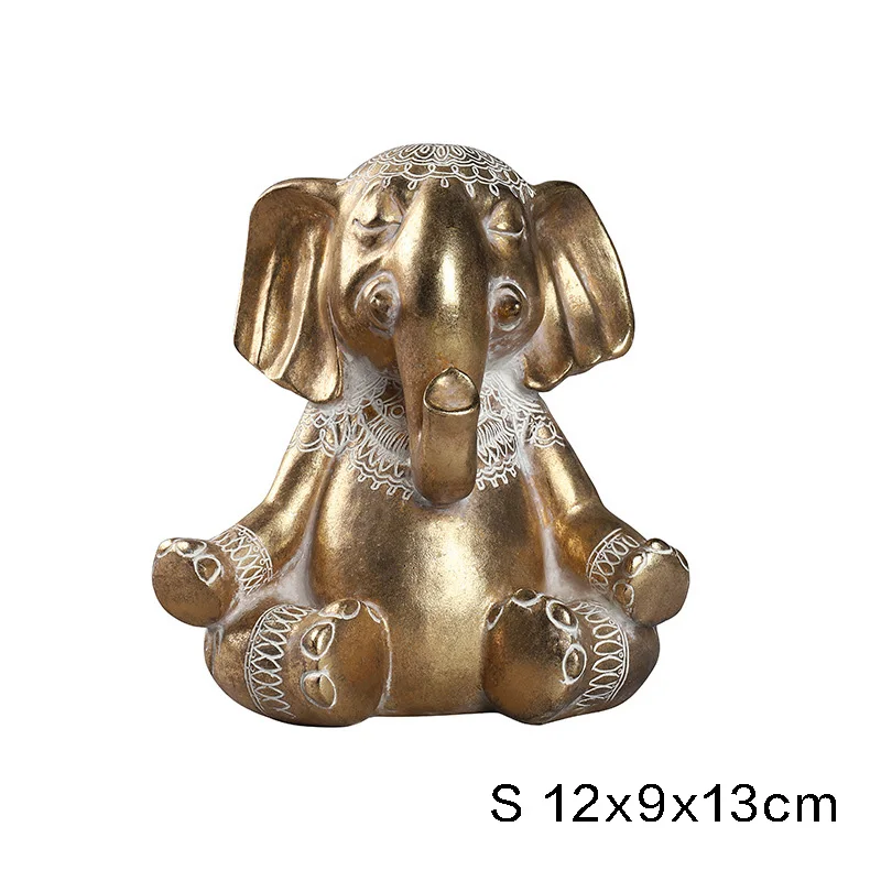 Ganesha Animal Sculpture Statue Home Decoration Accessories Resin Golden Elephant Yoga Shop Decoration Living Room Decoration
Ganesha Animal Sculpture Statue Home Decoration Accessories Resin Golden Elephant Yoga Shop Decoration Living Room Decoration