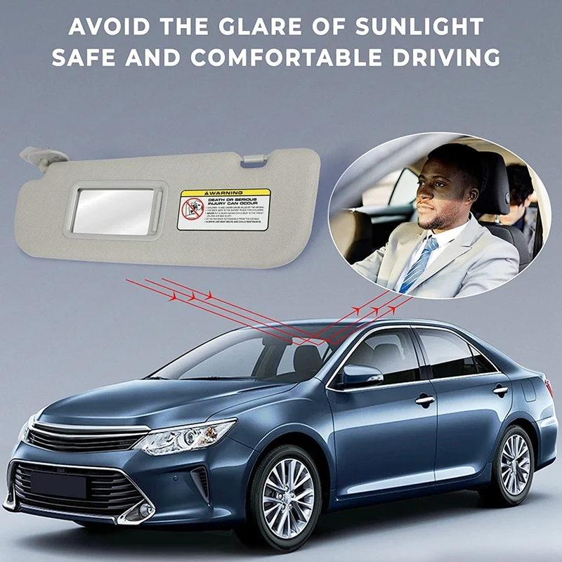Car Inner Left Right Sun Visor Shield Shade Board for Hyundai Elantra 2016-2020 Replaces 85210F0100 85220F0100, Gray
Car Inner Left Right Sun Visor Shield Shade Board for Hyundai Elantra 2016-2020 Replaces 85210F0100 85220F0100, Gray