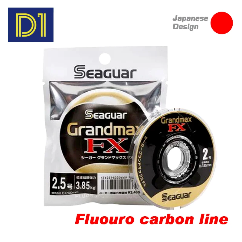 SEAGUAR GRAND MAX FX 60M 100% FLUOROCARBON Original Fishing Lines Japanese Monofilament Carbon Fiber Fishing Line Fish Tackle
SEAGUAR GRAND MAX FX 60M 100% FLUOROCARBON Original Fishing Lines Japanese Monofilament Carbon Fiber Fishing Line Fish Tackle