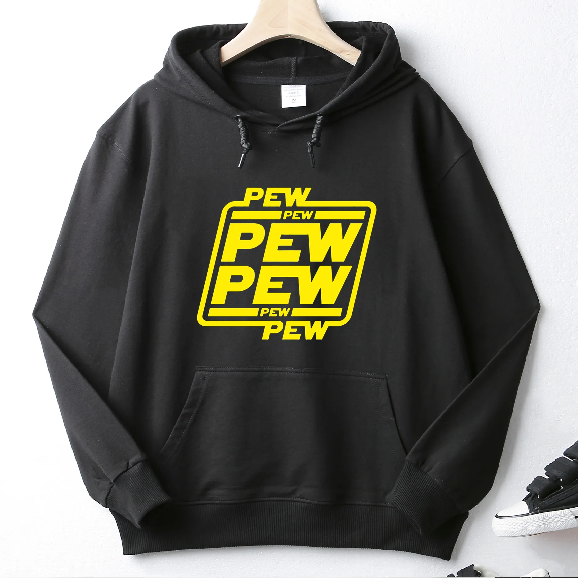 Pew Pew Classic Yellow Logo Custom Unique Print Pullover Popular High Quality Pocket Hoodie Sweatshirt Unisex Top Asian Size
Pew Pew Classic Yellow Logo Custom Unique Print Pullover Popular High Quality Pocket Hoodie Sweatshirt Unisex Top Asian Size
