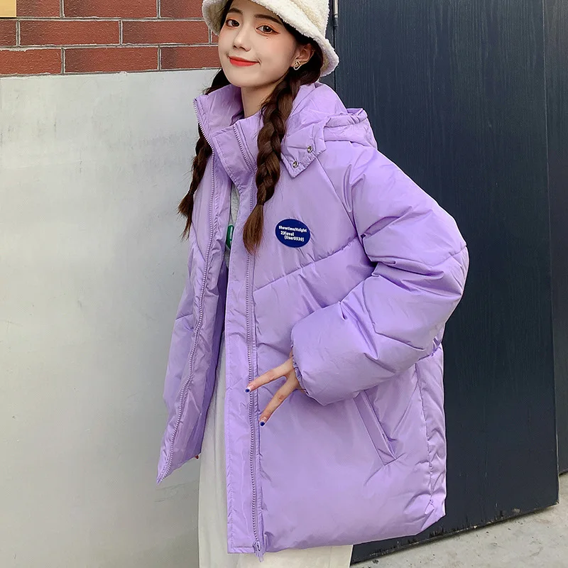 Зимняя короткая женская однотонная хлопковая одежда корейская мода Толстая теплая свободная одежда с капюшоном молодежная одежда 2022 Новин...
Зимняя короткая женская однотонная хлопковая одежда корейская мода Толстая теплая свободная одежда с капюшоном молодежная одежда 2022 Новин...