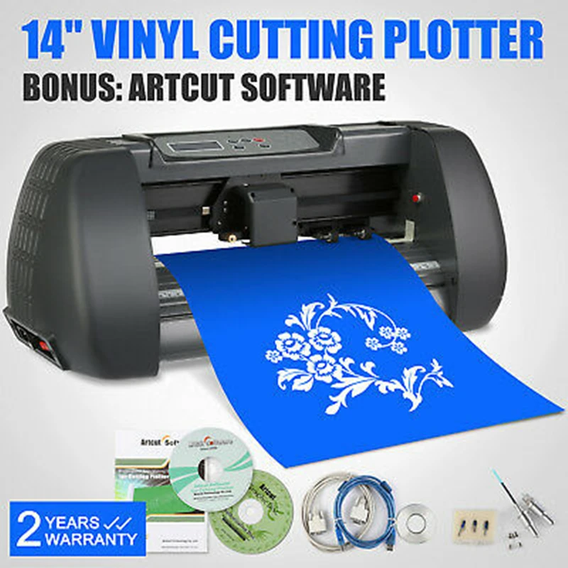 Vinyl 14" Cutting Plotter 375 Cutter Sign Maker Design Wide Format Craft Cut For Custom Artwork
Vinyl 14" Cutting Plotter 375 Cutter Sign Maker Design Wide Format Craft Cut For Custom Artwork