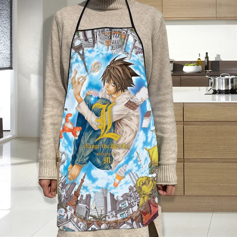 Death Note Apron Oxford Cloth Waterproof Men/Women Kitchen Apron Household Cleaning For Home And Kitchen Accessories
Death Note Apron Oxford Cloth Waterproof Men/Women Kitchen Apron Household Cleaning For Home And Kitchen Accessories
